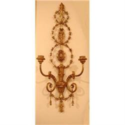 Pair of Giltwood Sconces Wall Lights #1901689
