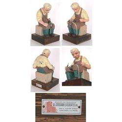 1940s Shoe Repairman Store Display Statue #1901717