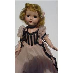 Doll Hard Plastic Honey Effanbee 15" Formal Box#1901982