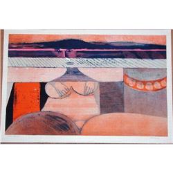 Hans Graeder, Sorrow, Signed  Lithograph #1902032