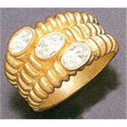 1.50 carats OVAL DIAMOND anniversary ring gold #1902066