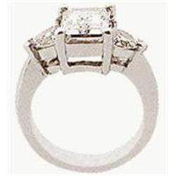 0.65 CTS  DIAMOND RING WHITE GOLD 3 STONE #1902077