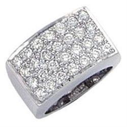 WEDDING RING real 1.40 carats diamonds LARGE #1902081