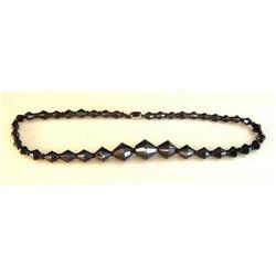 Antique French Jet Geometric Choker #1902110