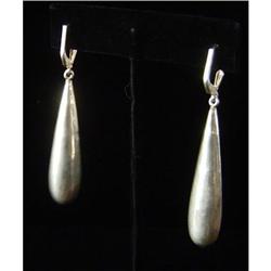 Pair of Sterling Tear Drop Earrings #1902112
