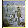Image 1 : 19C LITHOPANE CHILDREN & DOG CAUGHT FISHING #1902117