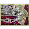 Image 1 : SET 20 SILK CURTAIN TIE BACKS w TASSLES MINT #1902120