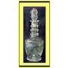 Image 1 : 1850 CUT GLASS, ENGRAVED WINE DECANTER #1902140