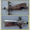 Image 1 : ANTIQUE ST SILVER BABY RATTLE WHISTLE REPOUSSE #1902142
