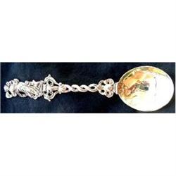 FRENCH SILVER & GILT SPOON W FIGURAL GROUP #1902143
