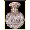 Image 1 : ANTIQUE ST SILVER & CUT GLASS PERFUME  BOTTLE #1902144