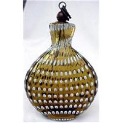 CZECH ART GLASS PERFUME BOTTLE CHRISTMAS #1902145