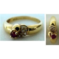 RUBY, DIAMOND AND GOLD LADIE'S RING #1902148