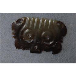 Carved  Antique  Brown  Jade  #1914439