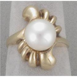 14K 9MM Cultured Pearl Ring #1914497