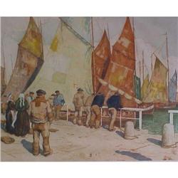 Fishermen at Coacarneau by T. F. Simon #1914554