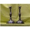 Image 1 : A PAIR OF EUROPIAN STERLING SILVER CANDLESTICKS#1914660