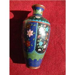 Antique Meiji period Japanese cloisonne vase #1914744