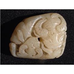 Qing period jade carving featuring an ox with #1914812