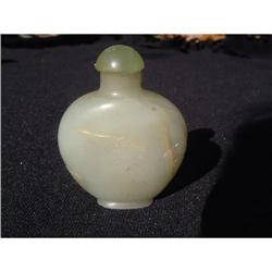 Antique celadon jade snuff bottle #1914871