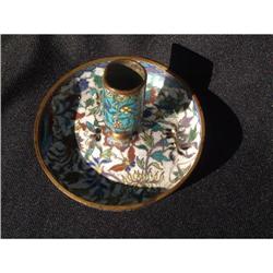 18th. century cloisonne candle-holder #1914949