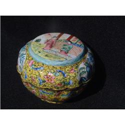 18th. century enamel on brass box #1914950