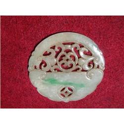 Jadeite carving pendant with floral design #1914964