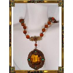 Vintage AUSTRO HUNGARIAN Jeweled Necklace #1915015