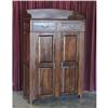 Image 1 : ANTIQUE WALNUT CABINET CUPBOARD LINEN PRESS #1915130