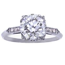 2.34ct Antique Estate Art Deco Diamond Ring #1915168