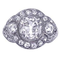 3.14ct Antique Estate Vintage Art Deco Diamond #1915172