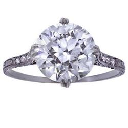 3.79ct Antique Estate Art Deco Diamond Ring #1915174
