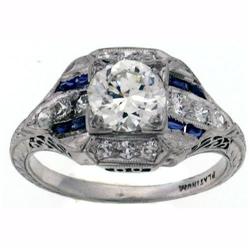 1ct Antique Estate Vintage Art Deco Diamond #1915176