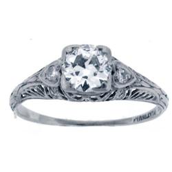 .85ct Antique Estate Vintage Art Deco Diamond #1915177