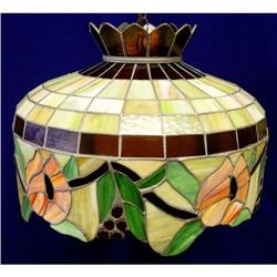 Fruit Flower Floral Stain Glass Chandelier Lamp#1915219