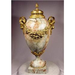 Exquisite Antique Marble & Bronze French Urn #1915236