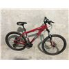 Image 2 : RED NORCO WOLVERINE 16 SPEED, 17" FRAME, DISC BRAKE, FRONT SUSPENSION - NO REAR BRAKES