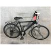 Image 2 : BLACK RALEIGH SERENGETI 24 SPEED 20" FRAME, FRONT SUSPENSION MOUNTAIN BIKE