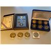 Image 1 : USA GOLD PLATED AND SILVER KENNEDY HALF DOLLAR