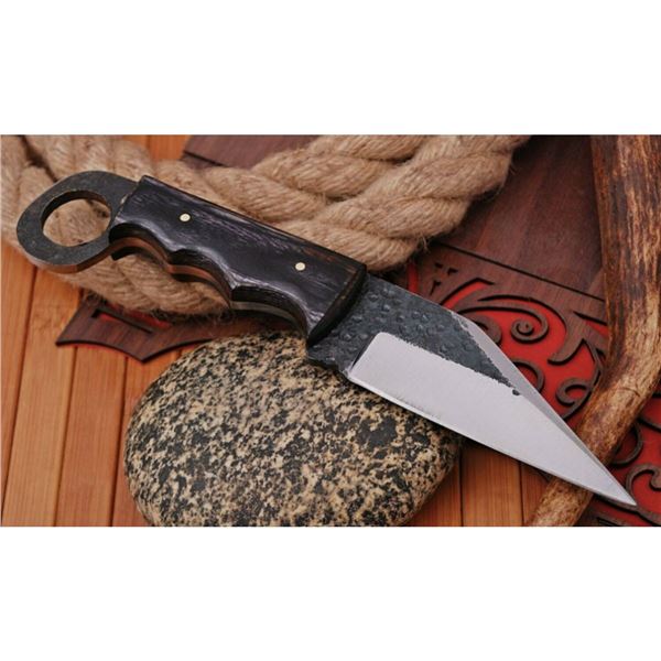 Railroad Spike Carbon Steel Skinner Knife