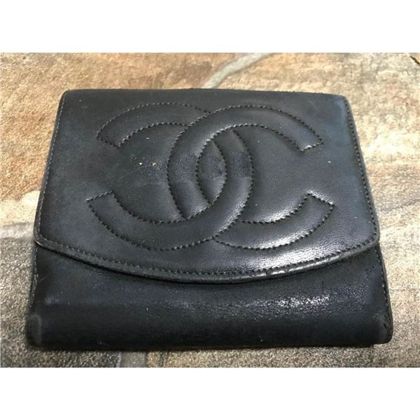 Authentic Vintage CHANEL Leather Wallet, Repair