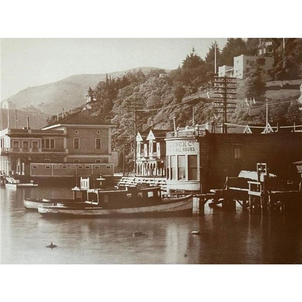 Early 20th Century Sausalito California Sepia Tone