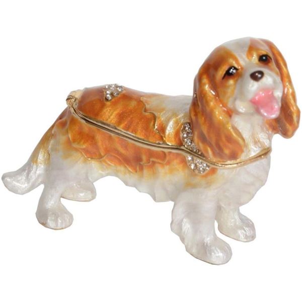 King Charles Spaniel Dog Trinket Jewel Box