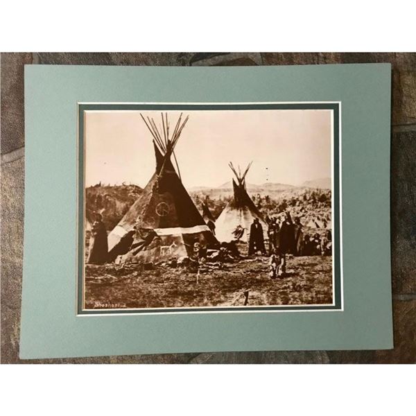 Native American Heritage, Shoshone Camp Wyoming Photo Print