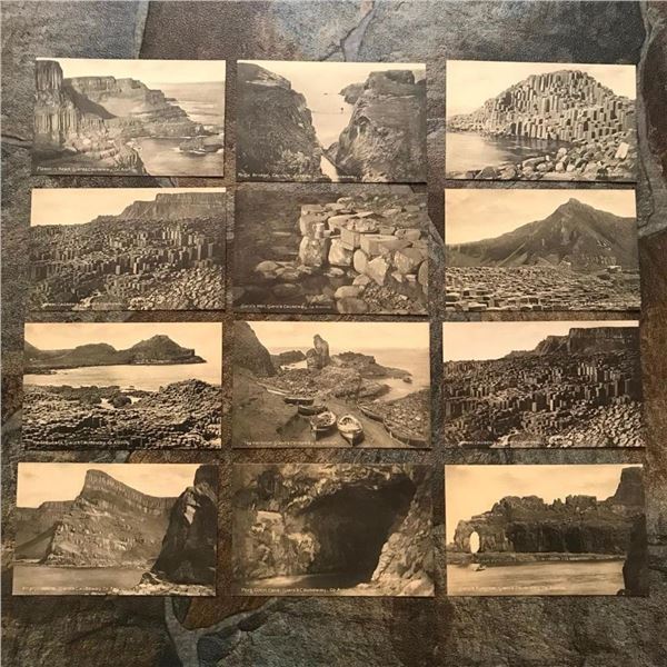 Set of Early 1900's Travel Postcards, Ireland