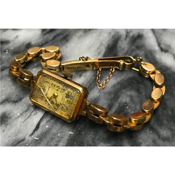 Vintage Art Deco Helvetia 17 Jewels Swiss Made 9K Gold Wristwatch, Parts, Repair