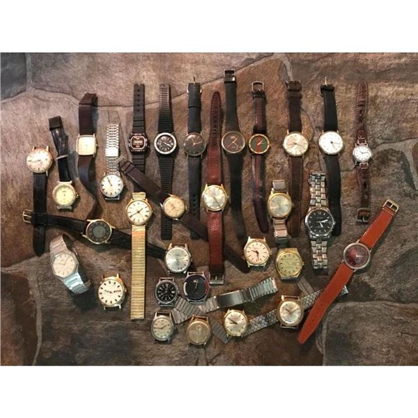 Hobbyist Wholesale Lot, Men's Wristwatches For Parts, Repair
