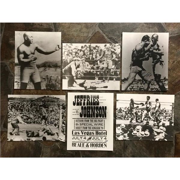 Group of Jack Johnson Boxing Photo Prints