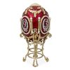 Image 3 : Russian Enamel Gilt Photo Frame Trinket Box Egg