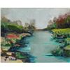 Image 1 : 21st Century Impressionism, Signed Oil Painting, River Landscape